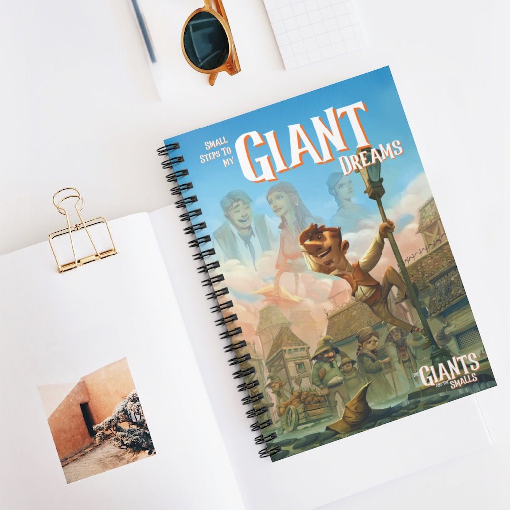 Small Steps TO Giant Dreams Spiral Notebook - Ruled Line