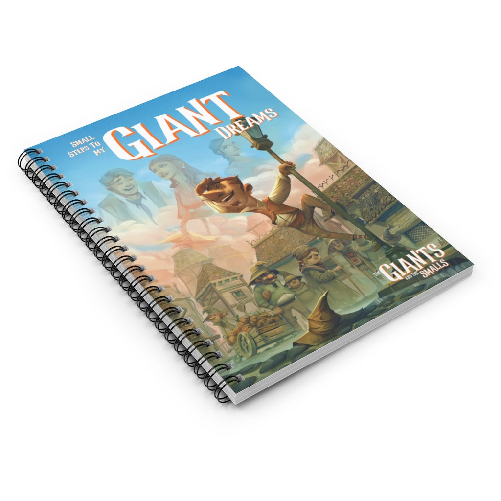 Small Steps TO Giant Dreams Spiral Notebook - Ruled Line