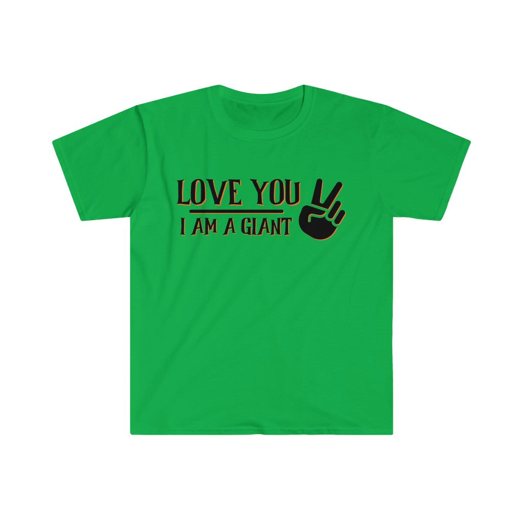 LOVE YOU TOO BLACK LETTERING Unisex Softstyle T-Shirt
