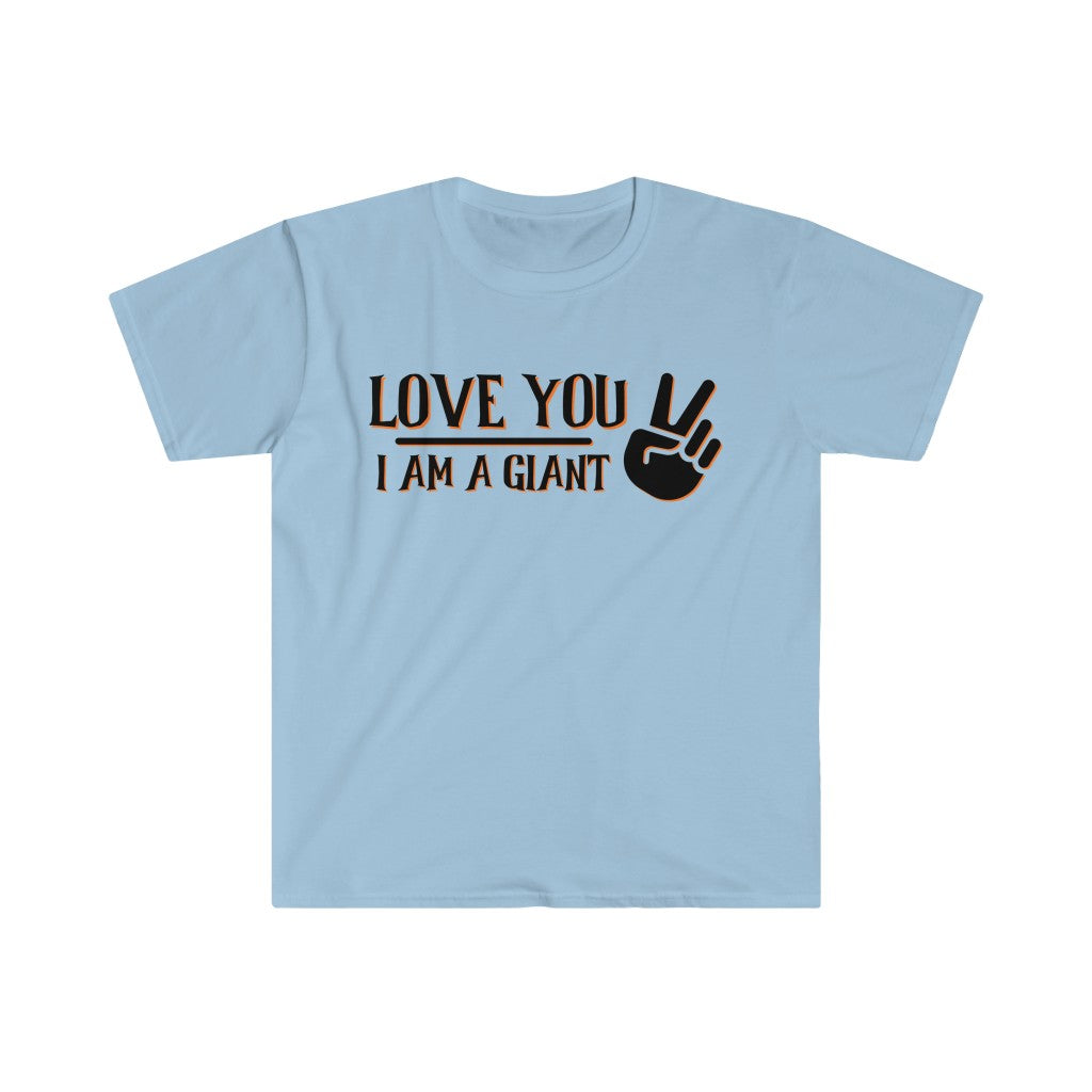 LOVE YOU TOO BLACK LETTERING Unisex Softstyle T-Shirt