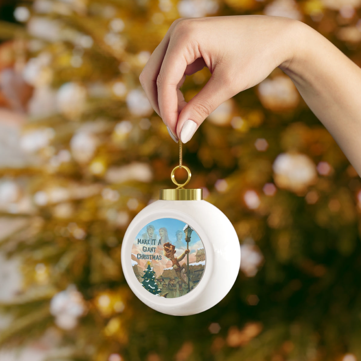 Make It A Giant Christmas Ball Ornament